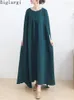 Vestidos de festa Oversized Verão Irregular Vintage Feminino Robe Dress Korea Casual Solto Feminino Pulôver Longo Algodão