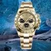Watchsc - Relógio masculino automático de 41 mm com caixa de aço inoxidável multi-dial à prova d'água luminoso clássico generoso pulseira de borracha relógios ajustáveis relógio de designer