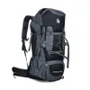 Pakiety plecakowe 80L Camping Backpack Duża metalowa rama Mocna Rama Mocna piesza plecak 230701
