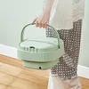 1pc Petite Machine à Laver, 6L Pliante Portable Stérilisation Séchage Machine à Laver pour Sous-Vêtements, Chaussettes, Vêtements de Bébé