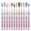 Nail Gel 12 Pens Quick Dry Nail Point Graffiti Dotting Pen Acrylic Paint Pen DIY Shape Liner Brush For Women 230703