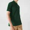 Polos masculinas de verão de alta qualidade PIQUE Jacaré manga curta camisas polo 100 algodão moda casual Homme ventilação Top 230703