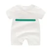 Designer Maglioni per bambini Moda Lettere di lusso Stampa Pagliaccetti Ragazzi Ragazze Neonati Unisex Tute a maniche corte Bambini Bambini Onesies traspiranti Set