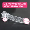 Massager Realistic Jelly Big Dildo Cock for Women Fake Penis with Suction Anal Massage Butt Plug Men Adult Supplies