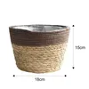 Planters Pots Handmade Woven Storage Basket Flower Pot Grass Plant Flower Pots Straw Planter Flowerpot Garden Decoration Home Decor R230614