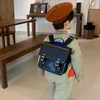 Backpacks Children Backpack Pu Leather Kindergarten Bags Multi Function Girl Boy School Bag Korean for Kid Accessories 230703