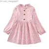 Abiti da ragazza Abiti da ragazza Bambina Primavera Autunno Abito da principessa per bambini Cotone manica lunga Abbigliamento per bambini Abito floreale per feste Costume di moda Z230704