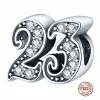 925 Sterling Silber Charms für Pandora Schmuck Perlen Armband Perlen Age Letter Series Charm Set Anhänger