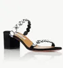 Summer Luxury Women Maxi-Tequila Sandals Shoes Crystal Studs Stiletto Heels Floaty Pumps Dress Party Bridal Lady Sandalias EU35-43