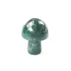 Arts et artisanat cristal naturel petit champignon 2 cm Pot de fleur aquarium décoration de chambre pierre de Jade 12 Styles