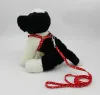 Hundegeschirr Leinen Nylon bedrucktes verstellbares Haustierhalsband Welpe Katze Tiere Zubehör Halskette Seil Krawatte e0704