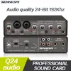 Guitar Sennesai Q24 Audio Interface Sound Card with Monitoring,electric Guitar Live Recording Singing Equipment Professional for Studio