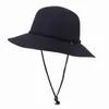 Ball Caps Large-Edge Dome Wide-Brimmed Sun Hat With Windproof Lanyard Straw Elegant Outdoors Women's Cap Gorras Para Mujer