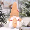 Décorations De Noël En Peluche Suédois Gnome Noël Forêt Homme Poupée Ornements Enfants Scandinave Nordique Nain Jouets Drop Delivery Home Dhjem