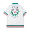 Tracki męskie Summer Casablanca Beach Hawaill Shirt Short Spit Zestaw Mężczyźni Kobiety Wysokiej jakości cienki tkanin