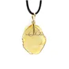 Pendentif Colliers Irregar Galvanoplastie Couleur Cristal Naturel Druzy Druse Fil Wrap Pierre Collier Pour Les Femmes Drop Delivery Bijoux P Dhjm9