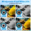 Fish Finder 9 inch1000TVL Fish Finder Underwater Winter Fishing Camera 15pcs White LEDs + 15pcs Infrared Lamp For Ice/Sea/River Fishing HKD230703