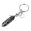 Key Rings Natural Stone Wrap Tree Of Life Hexagonal Prism Keychains Healing Rose Crystal Car Decor Keyholder For Women Men 49X12X1M Dhg2C