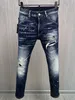 Italian fashion European and American men's casual jeans high-end washed hand polished quality optimized 9892