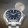 Graxx Seixx Brand Top Fashion Orologio di lusso per uomo Crown Blue Lion Grand Seixx Acciaio inossidabile Calendario impermeabile Designer Movimento Orologi Montre di alta qualità