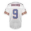 Mens The Waterboy Movie Jersey # 9 Bobby Boucher 100% costurado Retro Football Jerseys Branco Laranja Transporte Rápido S-XXXL EM ESTOQUE