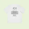 23SS New Woman Herr T-shirts High End Limited Classic 404 Error Page Not Found Letter Printing Tee Summer Beach Andas Mode Street Kortärmad TJAMMTX341