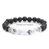 Kralen Vulkanische Steen Strand Armbanden Verwering Agaat Stenen Matte Yoga Set Boeddha Kralen Armband Mens Etnische Tiger Eye Womens Dro Dhj9A