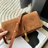 New chain bag designer handbag women's shoulder bag leather crossbody bag fashion underarm bag fringe Handbag commuter baguette bag alphabet purse