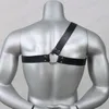 Set di reggiseni 2023 Imbracatura in pelle PU fatta a mano per uomo Gay Goth Bondage Clubwear Bretelle a spalla Hombre Costumi Abbigliamento punk gotico Abbigliamento