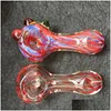 Smoking Pipes Usa Glass Hand Tobacco Unique Pot Pipe Mini Small Bowl 2.95 Inches D Pyrex Colorf Spoon Accessories Drop Delivery Home Dhifh