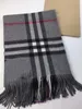 Designer Original Bur Home Winter scarves on sale B Family Classic Plaid Autumn and Brown Fresh Warm Warp Knitted Thick Soft Glutinous Scarf