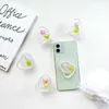 GripTok ins Irregular Pearl Flower Mobile Phone Fondant Bracket Korean Gemstone Stand Holder Cell Phone Accessories L230619