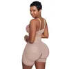 Taille Tummy Shaper Kompression Frauen Shapewear Doppeldruck Bodysuit Abflacher Abdomen Taillentrainer Einstellbarer Frontschließung Hakenauge 230701