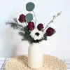 Flores secas mini buquê de flores naturais simples vento quiabo eucalipto folha girassol decoração casa sala estar mesa pode ser enviado