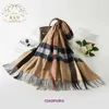 Fashion winter scarves retail for sale Korean version of new autumn and imitation cashmere double sided plaid scarf with thickened extended warmth dual purpos