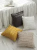 Almofada capa de linho de algodão decoração nórdica para sala de estar quarto sofá 45