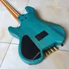 Custom 4 cordes vert clair sans tête guitare basse électrique manche en érable JB pick-up pièces noires