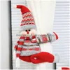 Christmas Decorations Curtain Buckle Holder Santa Claus Snowman Elk Tie-Back Bedroom Hook Fastener Clamp Home Decor Drop Delivery Ga Dhsqa