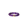 Cluster Rings 4Mm Natural Stone For Women Men Handmade Amethyst Agate Jade Bohemian Jewelry Elastic Party Ring Wholesale Gif Dhqzs