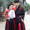 Couples Chinois Hanfu Ancien Costume Traditionnel Danse Folklorique Wushu Vêtements Femmes Hommes Performance Porter Festival Outfit DN4908212I