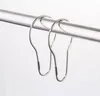 metal shower curtain rings hooks polished stain nickel shower bath bathroom curtain rings shower curtain accessories JY03