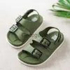 Sandals Children's Sandals Summer Boys PVC Buckle Kid Slippers Antiskid Baby Girl Shoes British Non slip Beach Sandals Kids Shoes J230703