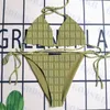 2023 Femmes Bikini Designer Plage Maillots De Bain Lettre Complète Imprimé Maillot De Bain D'été En Plein Air Split Maillot De Bain