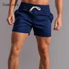 Men's Shorts Men's Casual Shorts Sexy Leisure Short Pants Green Black Patchwork Lace-up Pocket Summer Fashion Beach Shorts Male Clothing Z230703