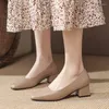 Zapatos de vestir de cuero profesional de Color sólido para mujer