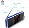 Radio Situ Mini portatile Ricevitore radio Fm Altoparlante Lettore Mp3 Supporto Scheda Tf Unità USB Schermo a LED Display Tempo di spegnimento Radio Dab