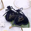 Other Festive Party Supplies Wedding Candy Package Bag Veet Cloth Favor Gift Heart Shape Baby Shower Favors Drop Delivery Home Gard Dhw2E