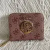 Fashion Brand Vintage Printed Short Wallets Zipper Wallet Card Holders European and American