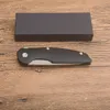 G8579 Flipper Folding Knife 5Cr15Mov Stone Wash 4.5mm Blade G10 with Steel Sheet Handle Ball Bearing Fast Open Folding Knives