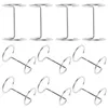 Conjuntos de Louça 10 Pcs Suporte de Acrílico Fichário Suportes de Placas de Mesa Acessório Preço Display Metal Adesivo Clipe Sinais Anel